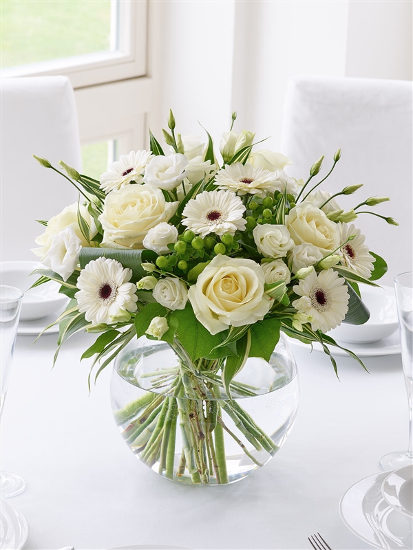 Classical Whites Floral Vase